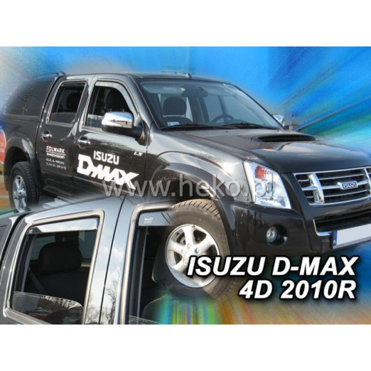 Deflektory ISUZU D-Max 4D 10R (+zadní) (od 2010)