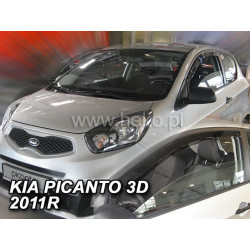 Deflektory KIA Picanto II 5D (+zadní) (od 2011)