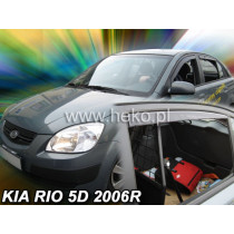 Deflektory KIA Rio 5D (+zadní) HB (2005-2011)