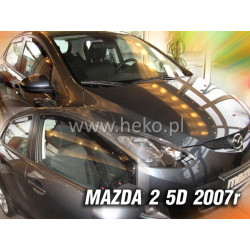 Deflektory MAZDA 2 5D (+zadní) (2007-2009)