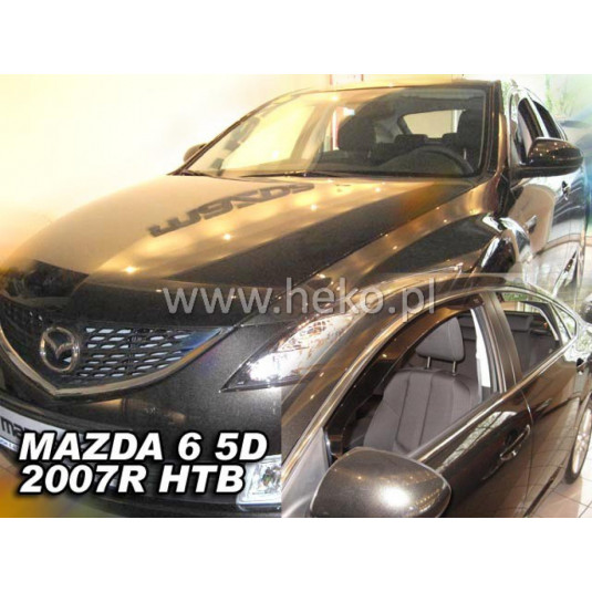 Deflektory MAZDA 6 4D (+zadní) HB (2007-2013)