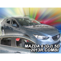 Deflektory MAZDA 6 5D (+zadní) Combi (od 2013)