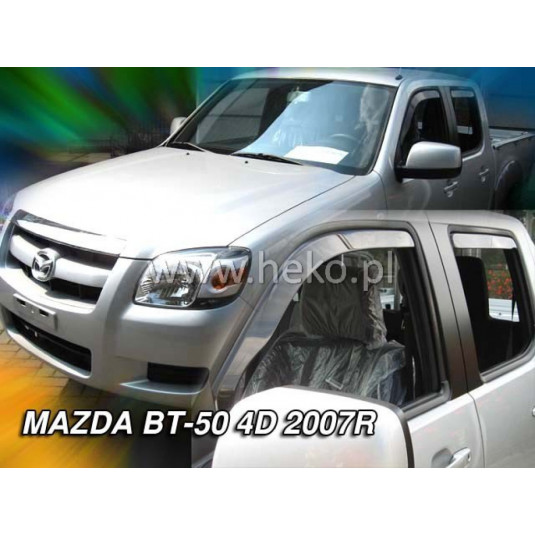 Deflektory MAZDA BT50 4D (+zadní) (od 2007)