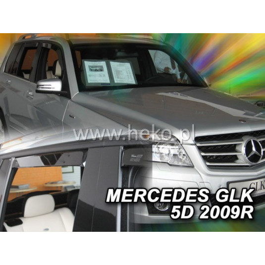 Deflektory MERCEDES GLK X204 5D (+zadní) (2009-2015)