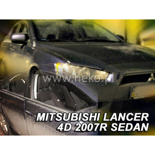 Deflektory MITSUBISHI Lancer 5D (+zadní) (od 2007)