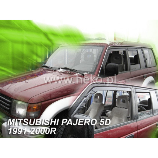 Deflektory MITSUBISHI Pajero 5D (+zadní) (1991-2000)