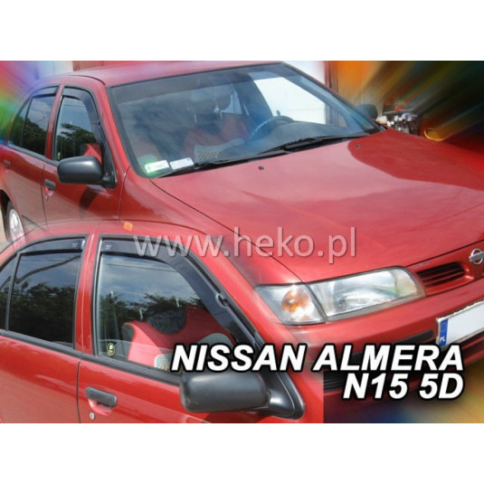 Deflektory NISSAN Almera N15 4/5D (+zadní) (1995-2000)