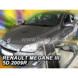 Deflektory RENAULT Megane III 5D (+zadní) HB (2008-2015)