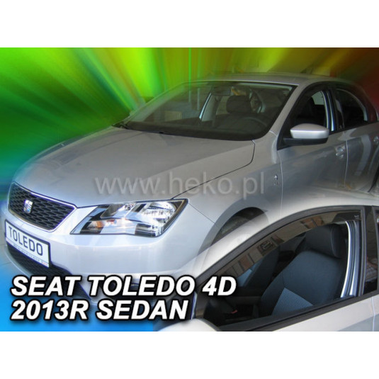 Deflektory SEAT Toledo 4D (+zadní) (od 2013)