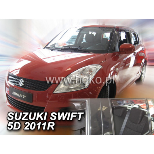 Deflektory SUZUKI Swift IV 5D (+zadní) (od 2010)