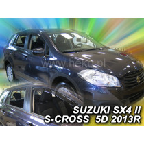 Deflektory SUZUKI SX4 S-Cross 5D (+zadní) HB (od 2013)