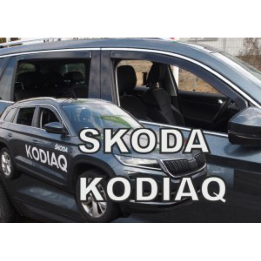 Deflektory ŠKODA Kodiaq 5D (+zadní) (od 2016)