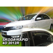 Deflektory ŠKODA RapiD (+zadní) Sedan (od 2012)