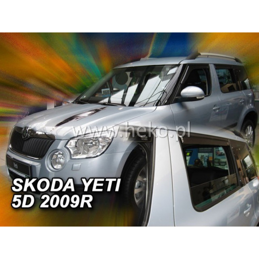 Deflektory ŠKODA Yeti 5D (+zadní) (2009-2017)