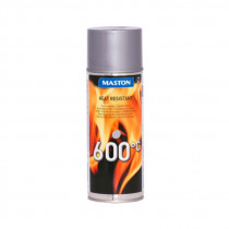 Maston Heatresistant spray 400ml 600°C stříbrný