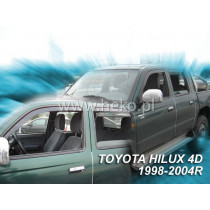 Deflektory TOYOTA Hilux 4D (+zadní) (1998-2005)