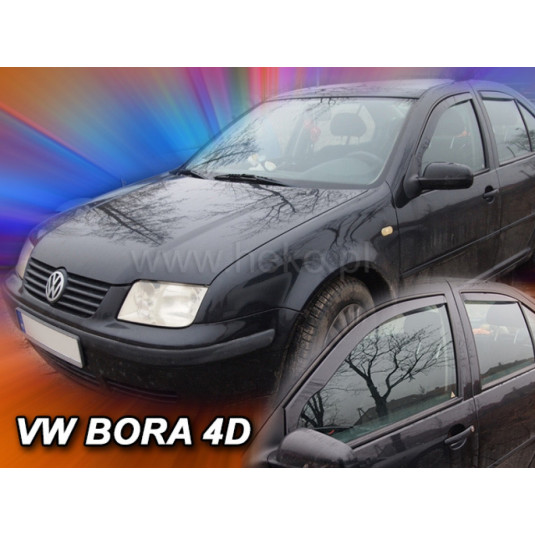 Deflektory VOLKSWAGEN Bora 4D (+zadní) Sedan (1998-2005)