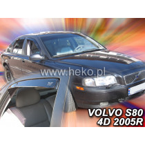 Deflektory VOLVO S80 4D (+zadní) (2006-2016)