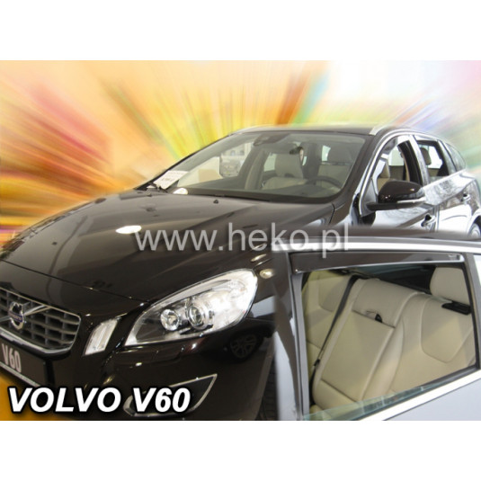 Deflektory VOLVO V60 5D (+zadní) (od 2010)