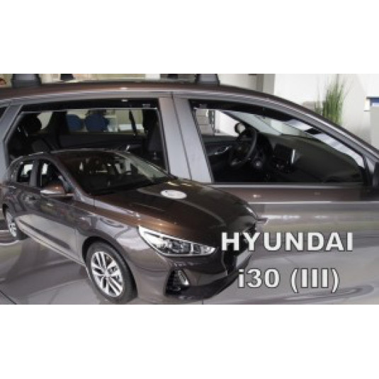 Deflektory HYUNDAI i30 5D (+zadní) HTB / CW (od 2017)