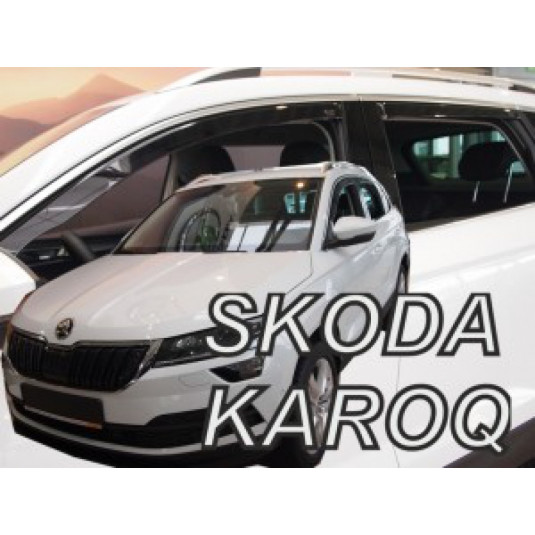 Deflektory ŠKODA Karoq 5D (+zadní) (od 2017)