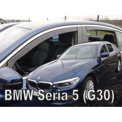 Deflektory BMW 5 G30 4D (+zadní) (od 2017)