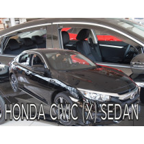 Deflektory HONDA Civic X 4D (+zadní) Sedan (od 2017)