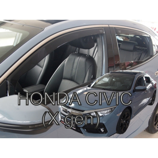 Deflektory HONDA Civic X 5D HTB (+zadní) (od 2017)