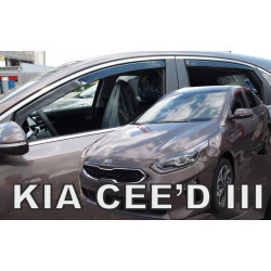 Deflektory KIA Ceed 5D HTB (+zadní) (od 2017)