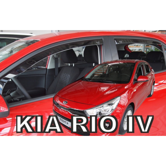 Deflektory KIA Rio IV 5D (+zadní) (od 2017)