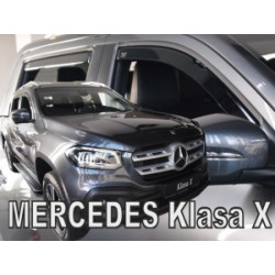 Deflektory MERCEDES X-Class 4D (+zadní) (od 2017)