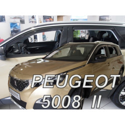 Deflektory PEUGEOT 5008 II 5D (+zadní) (od 2018)