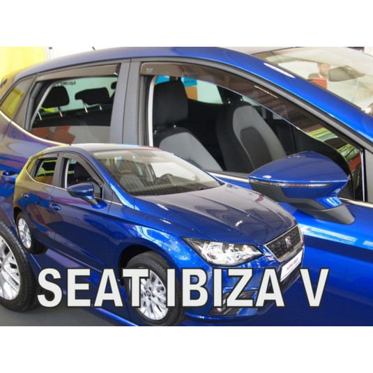 Deflektory SEAT Ibiza V 5D (+zadní) (od 2017)