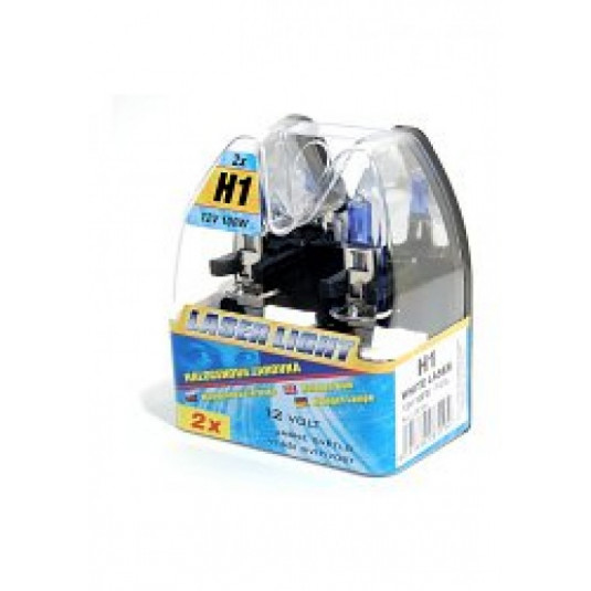 Halogenová žárovka H1 12V 100W BÍLÝ LASER 2ks