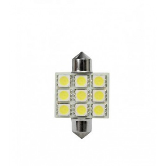 Led žárovky 9led 12V FESTOON 5050SMD T11x36mm (2ks)