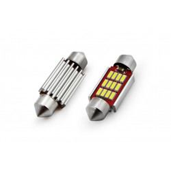 Žárovky LED CANBUS 12SMD 4014 Festoon 36mm White 12V-24V (2ks)