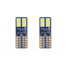 Žárovky LED CANBUS 8SMD 2835 T10e (W5W) White 12V/24V (2ks)