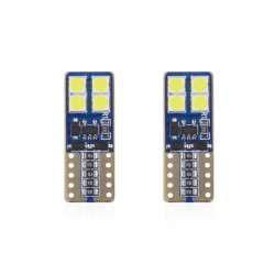 Žárovky LED CANBUS 8SMD 2835 T10e (W5W) White 12V/24V (2ks)