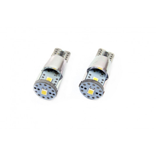 Žárovky LED CANBUS 3SMD 2835 T10e (W5W) ALU White 12V/24V (2ks)