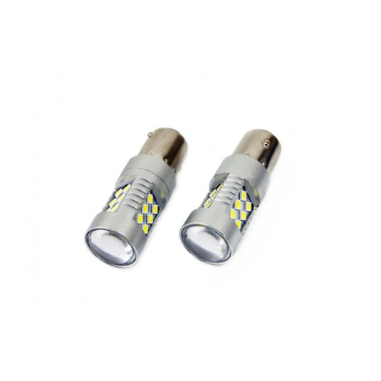 Žárovky LED CANBUS 24SMD 3030 1156 (P21W) White 12V/24V (2ks)