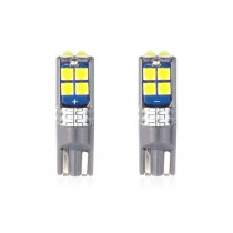 Žárovky LED CANBUS 10SMD 3030 T10 W5W White 12V/24V (2ks)