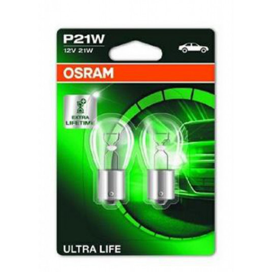 Žárovky Osram P21W 12V ULTRA LIFE 2ks