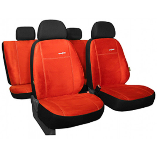 Autopotahy Comfort cihlově červené (alcantara)