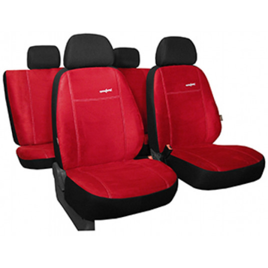 Autopotahy Comfort červené (alcantara)