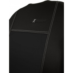 Autopotahy Exclusive Leather černo-černé (kůže)