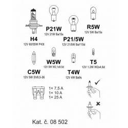 Autožárovky servisní sada univerzální H4
