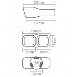 Koncovka výfuku (Ø výfuku do 52mm)