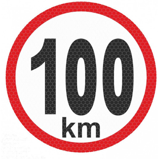 Samolepka reflexní velká - 100km