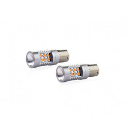 LED žárovky CANBUS (P21W) 12V/24V oranžová