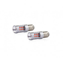 LED žárovky CANBUS (P21/5W) 12V/24V červená